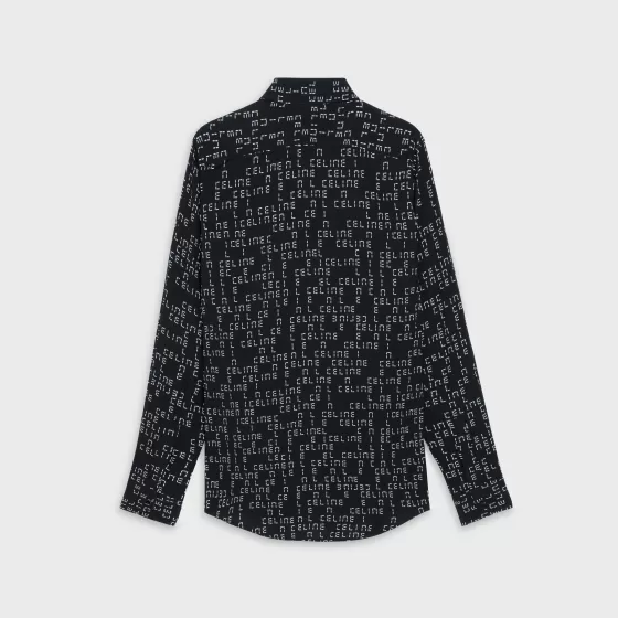 Loose Shirt In Printed Viscose - | ^CELINE Outlet