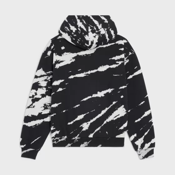 Loose Tie-Dye Hoodie In Jersey Fleece - | ^CELINE Sale