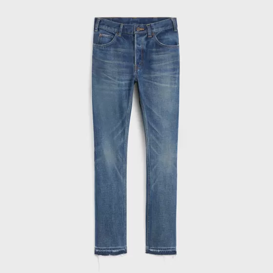 Lou Jeans In Denim - | ^CELINE Flash Sale