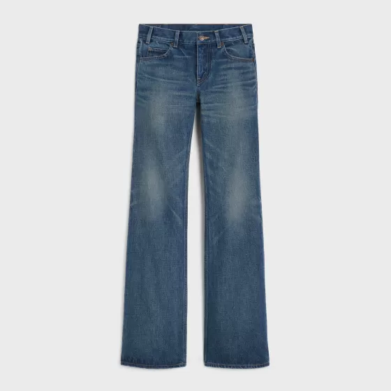 Low Flare Jeans In Denim - | ^CELINE Flash Sale