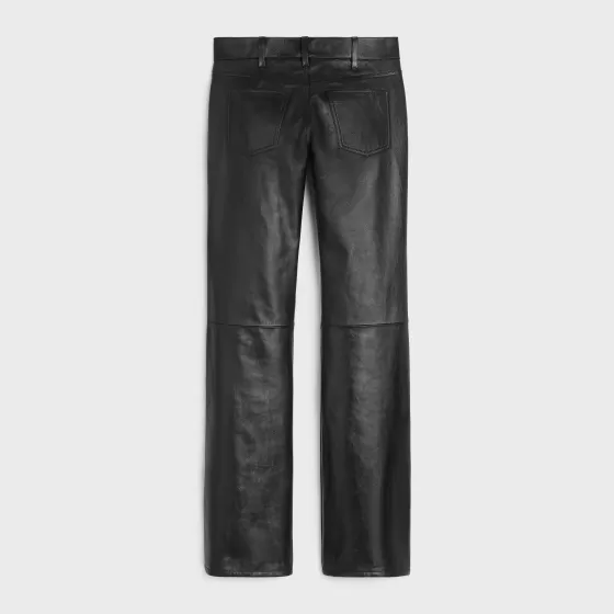 Low Flare Jeans In Soft Lambskin - | ^CELINE Hot