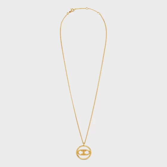 Maillon Triomphe Bold Necklace In Brass With Finish - | ^CELINE Fashion