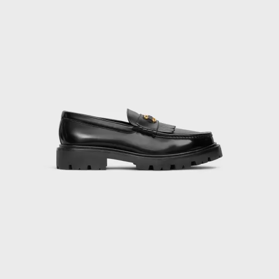 Margaret Loafer With Triomphe Frame In Polished Bull - | ^CELINE New