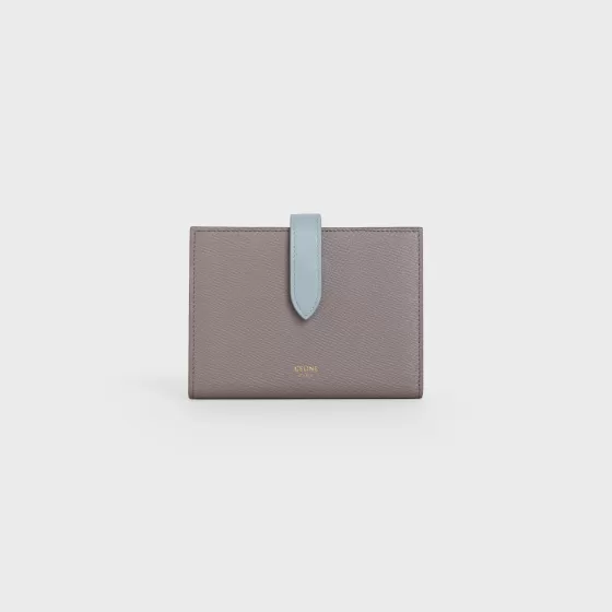 Medium Strap Wallet In Bicolour Grained Calfskin - | ^CELINE Discount