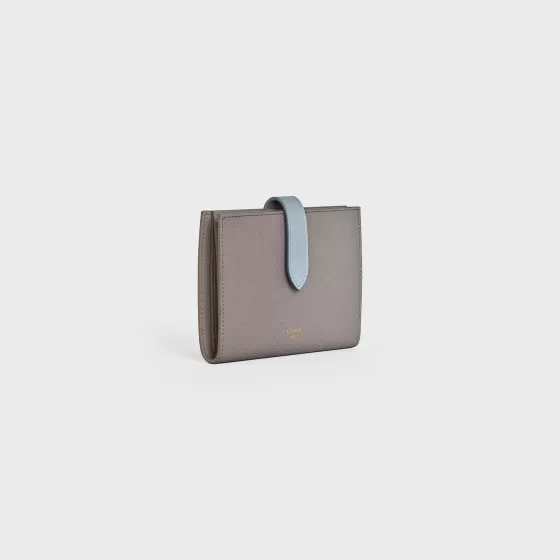 Medium Strap Wallet In Bicolour Grained Calfskin - | ^CELINE Discount