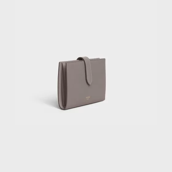 Medium Strap Wallet In Grained Calfskin - | ^CELINE Shop