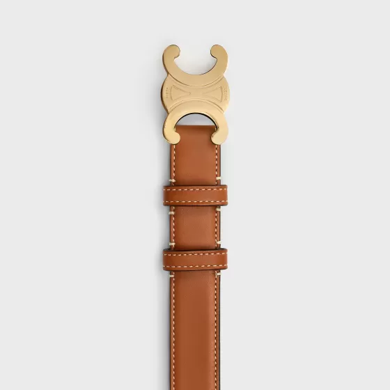 Medium Triomphe Belt In Natural Calfskin - | ^CELINE Best