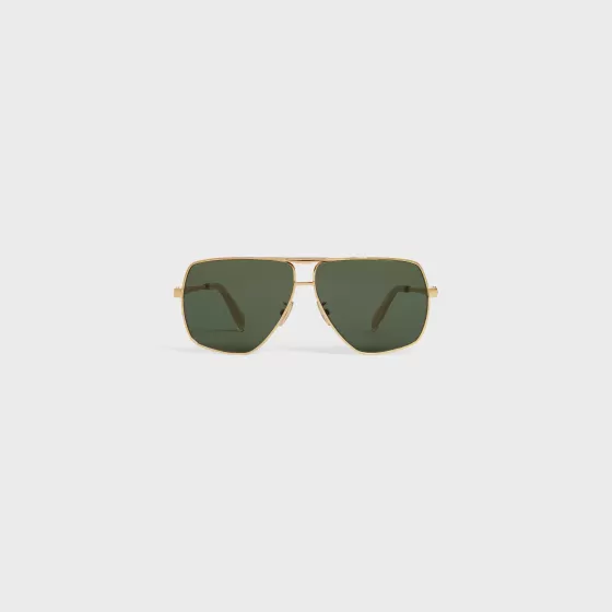 Metal Frame 24 Sunglasses In Metal - | ^CELINE Sale