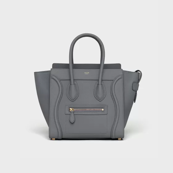 Micro Luggage Handbag In Baby Drummed Calfskin - | ^CELINE Shop