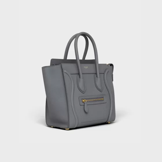 Micro Luggage Handbag In Baby Drummed Calfskin - | ^CELINE Shop