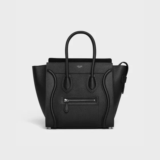 Micro Luggage Handbag In Drummed Calfskin - | ^CELINE Online