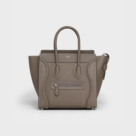 Micro Luggage Handbag In Drummed Calfskin - | ^CELINE Online