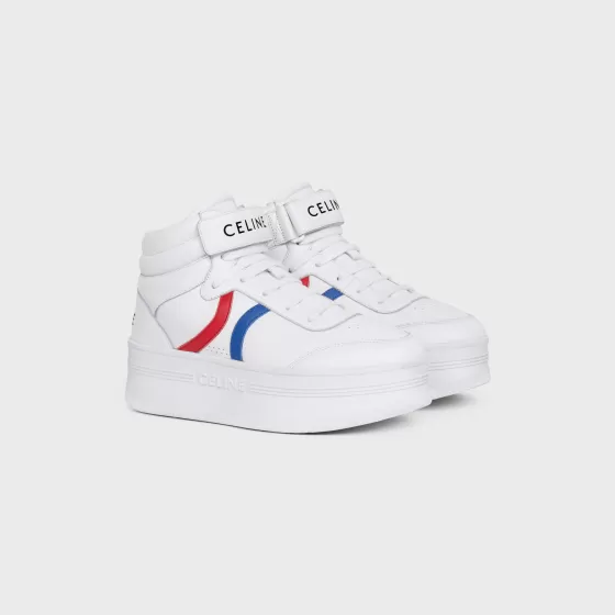 Mid Block Sneakers With Velcro And Wedge In Calfskin - | ^CELINE Sale