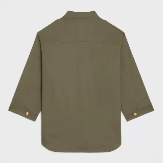 Military Jacket In Lightweight Twill - | ^CELINE Outlet