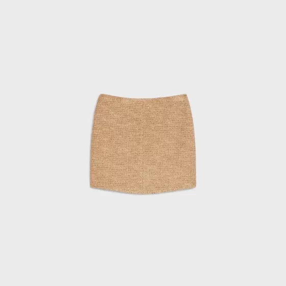 Mini Skirt In Lurex Natte - | ^CELINE Clearance