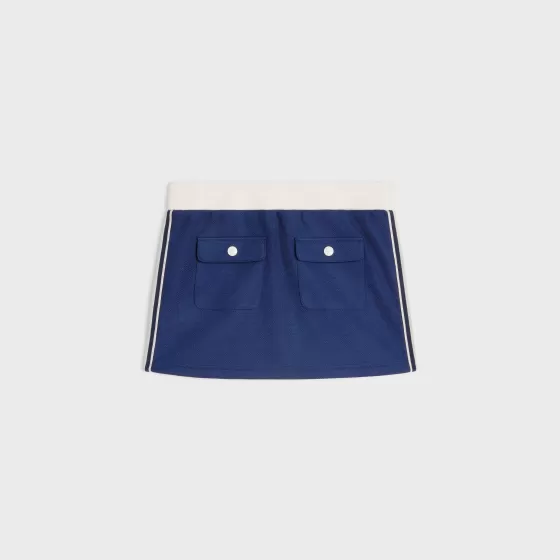 Mini Skirt In Texturized Jersey - | ^CELINE Clearance