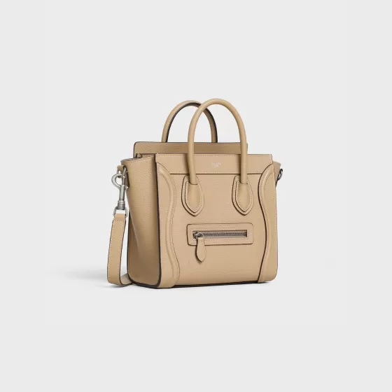 Nano Luggage Bag In Drummed Calfskin - | ^CELINE Best