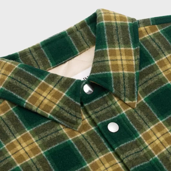 Overshirt In Checked Wool - | ^CELINE Discount