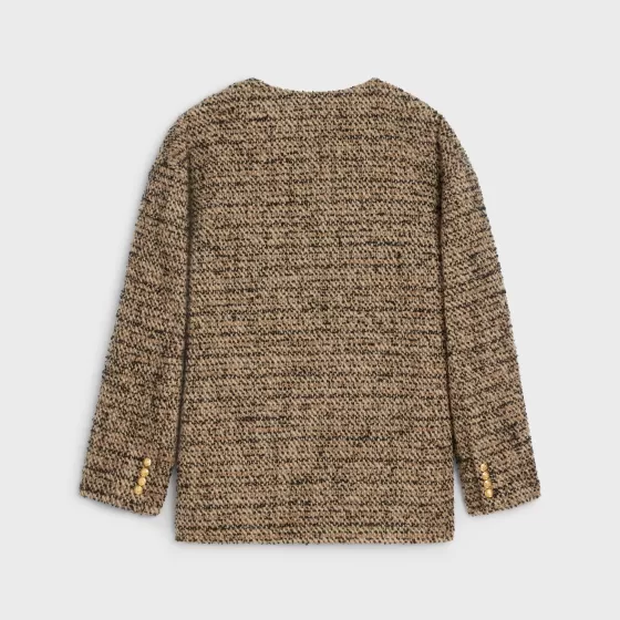 Oversized Cardigan In Tweed - | ^CELINE Discount