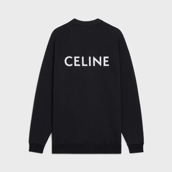 Oversized Cardigan In Cotton Fleece - | ^CELINE New