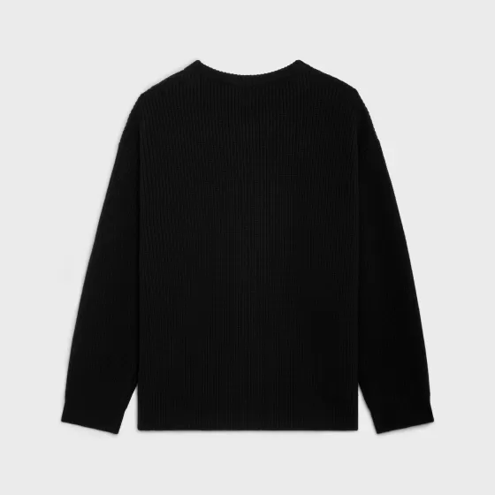 Oversized Sweater In Ribbed Wool - | ^CELINE Cheap