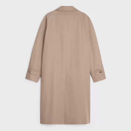 Oversized Mac Coat In Technical Cotton - | ^CELINE Discount