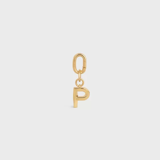 P Charm In Brass - | ^CELINE Sale