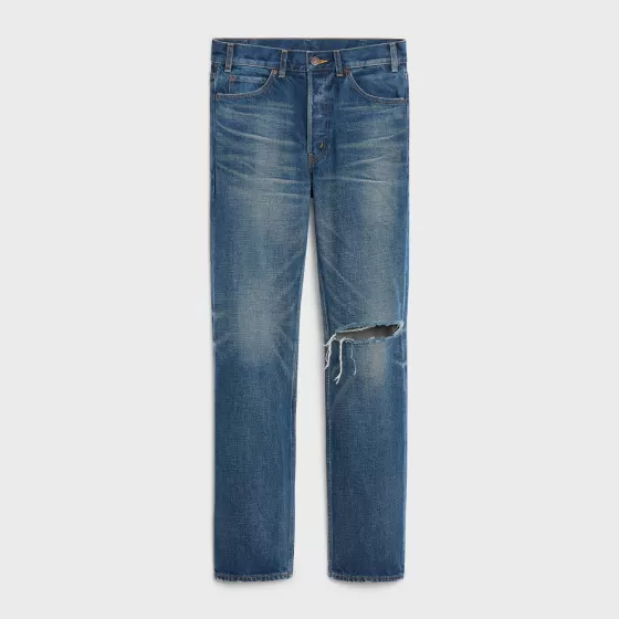 Polly Jeans In Dark Union Wash Denim - | ^CELINE Store