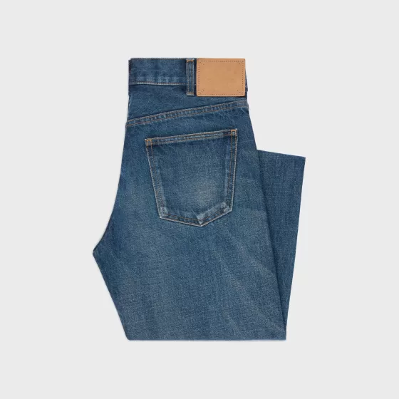 Polly Jeans In Dark Union Wash Denim - | ^CELINE Store