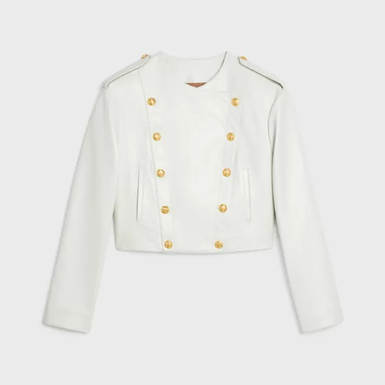 Pure Collar Jacket In Soft Lambskin - | ^CELINE New