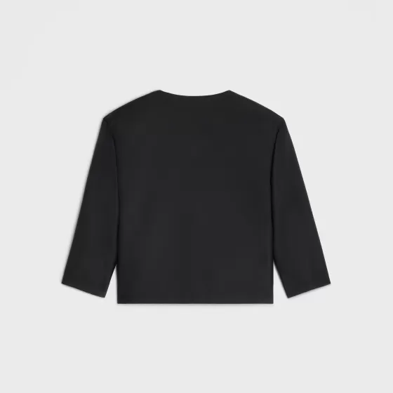 Pure Collar Top In Mohair Wool - | ^CELINE Fashion