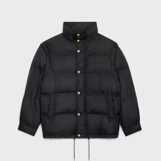 Quilted Jacket In Lightweight Matte Nylon - | ^CELINE Outlet