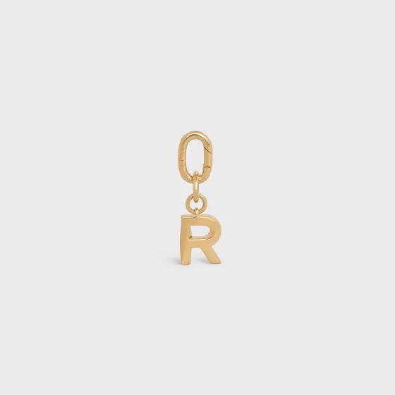 R Charm In Brass - | ^CELINE Store