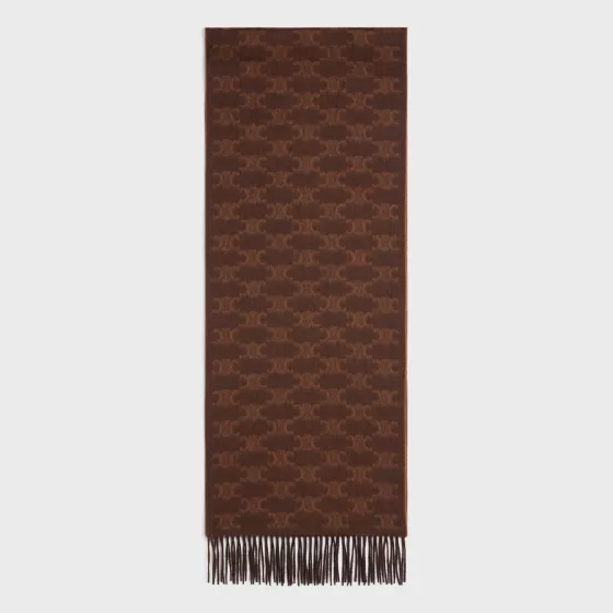 Scarf In Monogram Cashmere - | ^CELINE Online