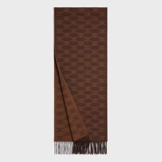 Scarf In Monogram Cashmere - | ^CELINE Online