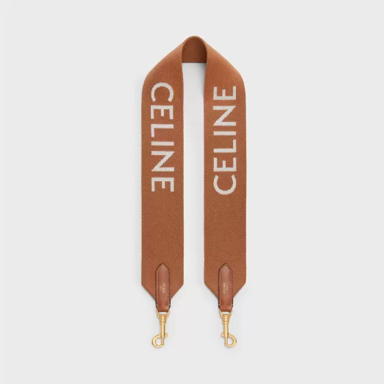 Short Strap In Wool With Jacquard - | ^CELINE Flash Sale