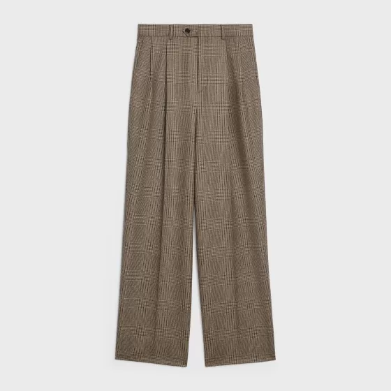 Skate Pants In Prince Of Wales Check Wool - | ^CELINE Best