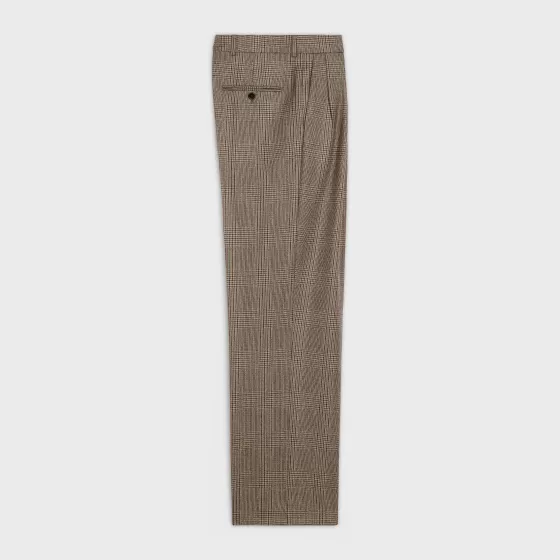 Skate Pants In Prince Of Wales Check Wool - | ^CELINE Best