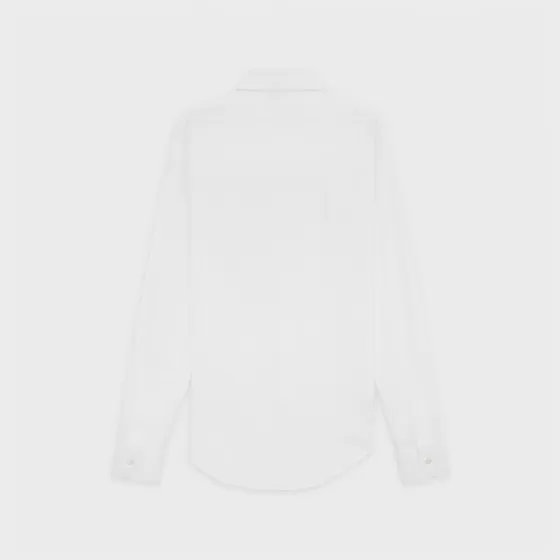 Skinny Shirt In Cotton Poplin - | ^CELINE New