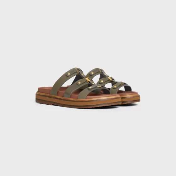 Slides Tippi In Calfskin - Vegetal Tanning - | ^CELINE Store