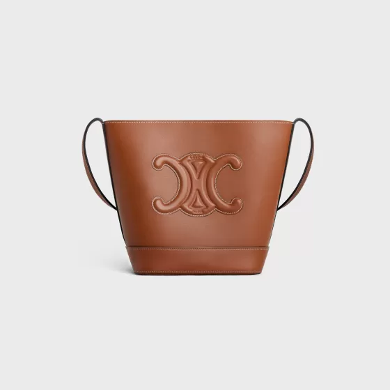 Small Bucket Cuir Triomphe In Smooth Calfskin - | ^CELINE Shop