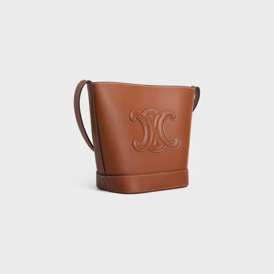 Small Bucket Cuir Triomphe In Smooth Calfskin - | ^CELINE Shop