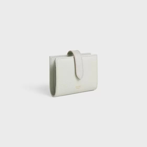 Small Strap Wallet Essentials In Bicolour Grained Calfskin - | ^CELINE Store