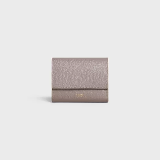 Small Trifold Wallet In Grained Calfskin - | ^CELINE Flash Sale