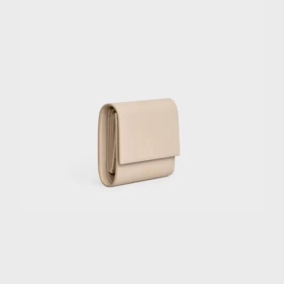 Small Trifold Wallet In Grained Calfskin - | ^CELINE Sale