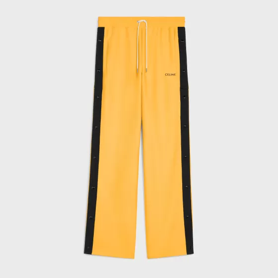 Snap Track Pants In Double Face Jersey - | ^CELINE Store