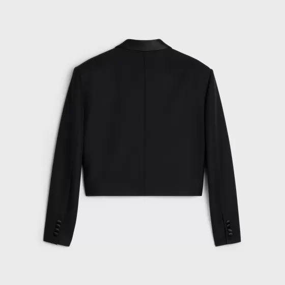 Spencer Tux Jacket In Grain De Poudre - | ^CELINE Online