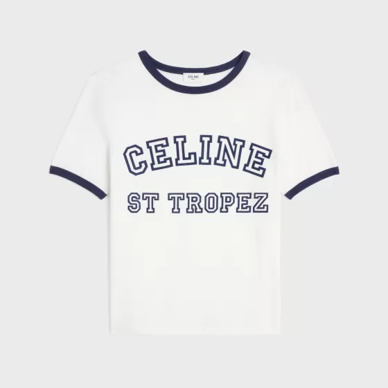 St Tropez 70'S T-Shirt In Cotton Jersey - | ^CELINE Best Sale