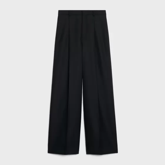 Taillat Pants In Wool Gabardine And Mohair - | ^CELINE Flash Sale