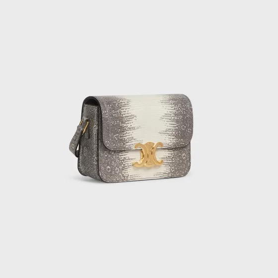 Teen Triomphe Bag In Lizard - | ^CELINE Store